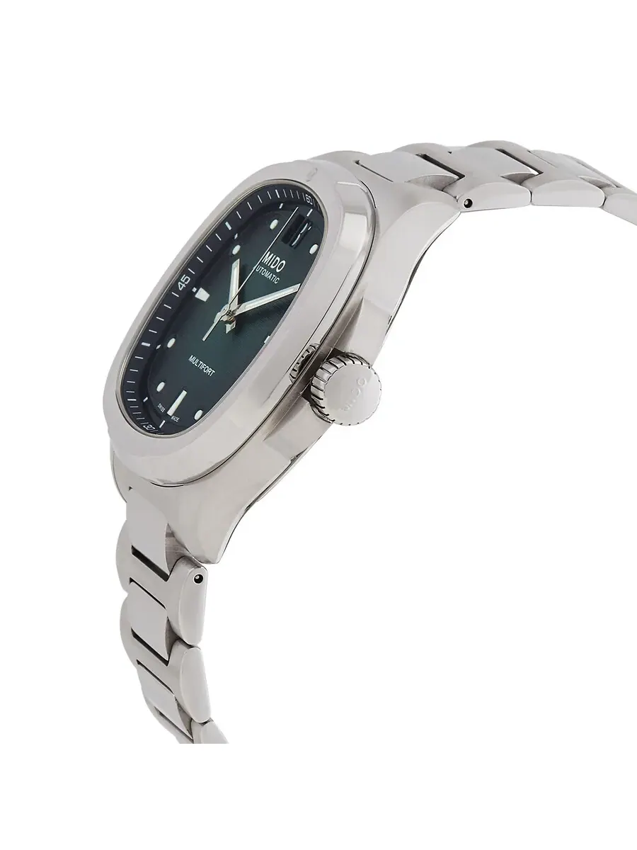 Мужские часы Mido Multifort TV Big Date Automatic с зеленым циферблатом M0495261109100 — изображение 2 из 3