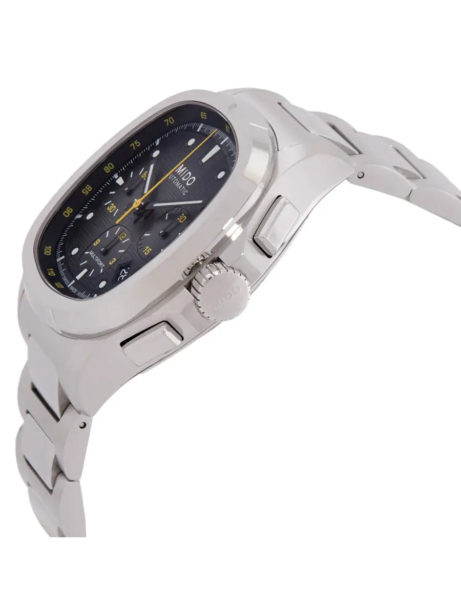 Часы Mido Multifort TV Chronograph Automatic с серым циферблатом M049.527.11.081.00 — изображение 2 из 3, оттенок серебряный
