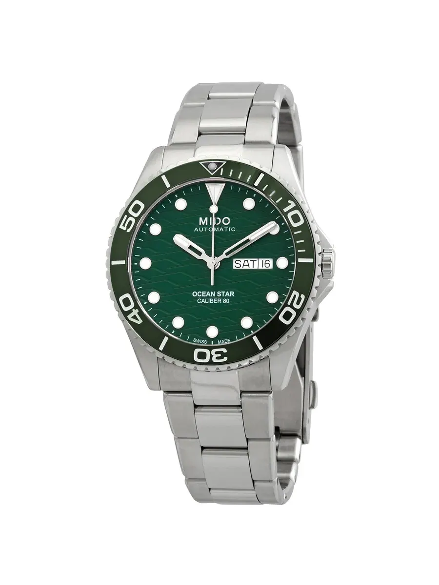 Мужские часы Mido Ocean Star 200C Automatic с зеленым циферблатом M0424301109100 — изображение 1 из 3, оттенок зеленый