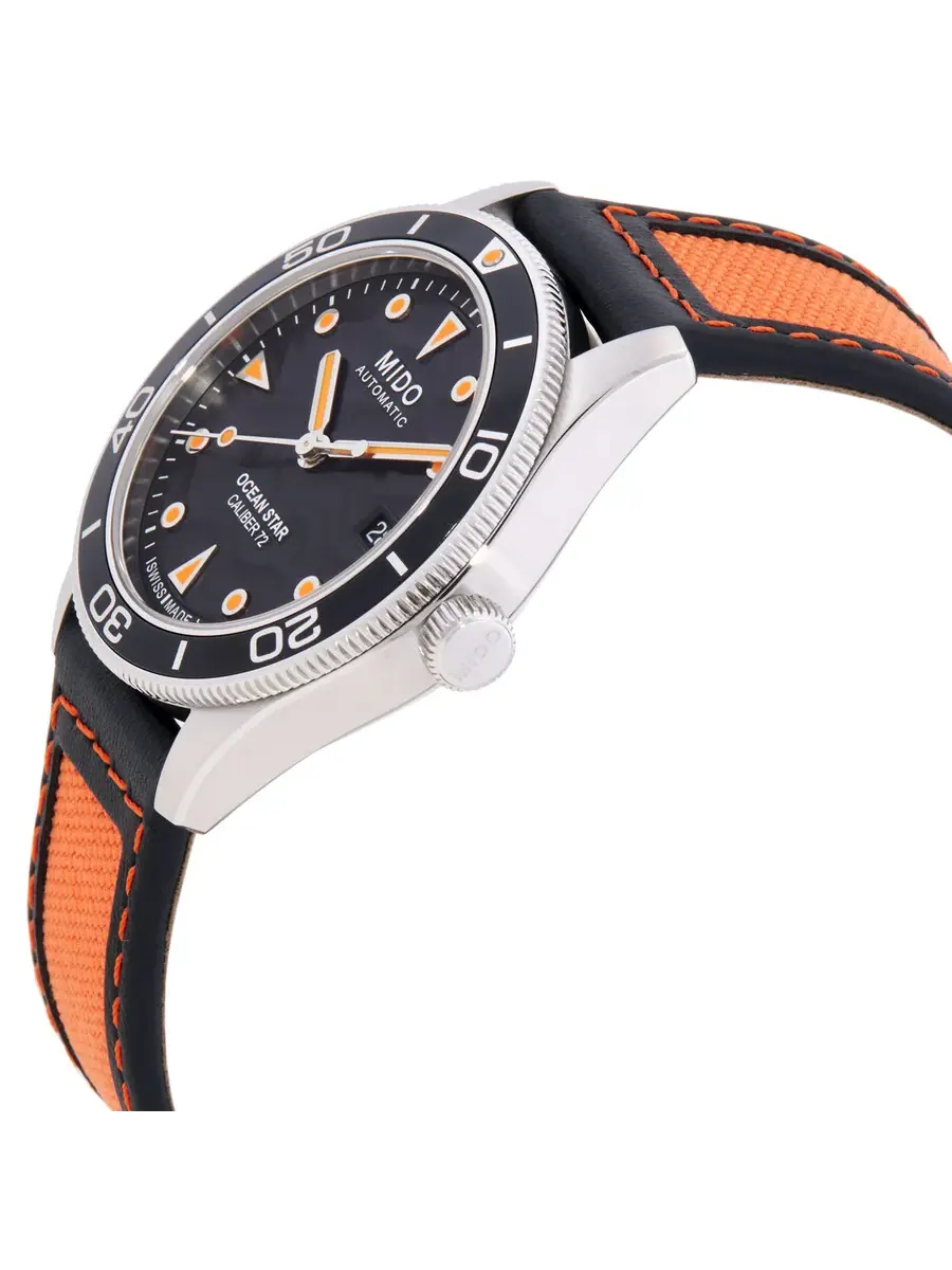 Часы Mido Ocean Star 39 Automatic с черным циферблатом для унисекс M0269071705100 — изображение 2 из 3, оттенок черный