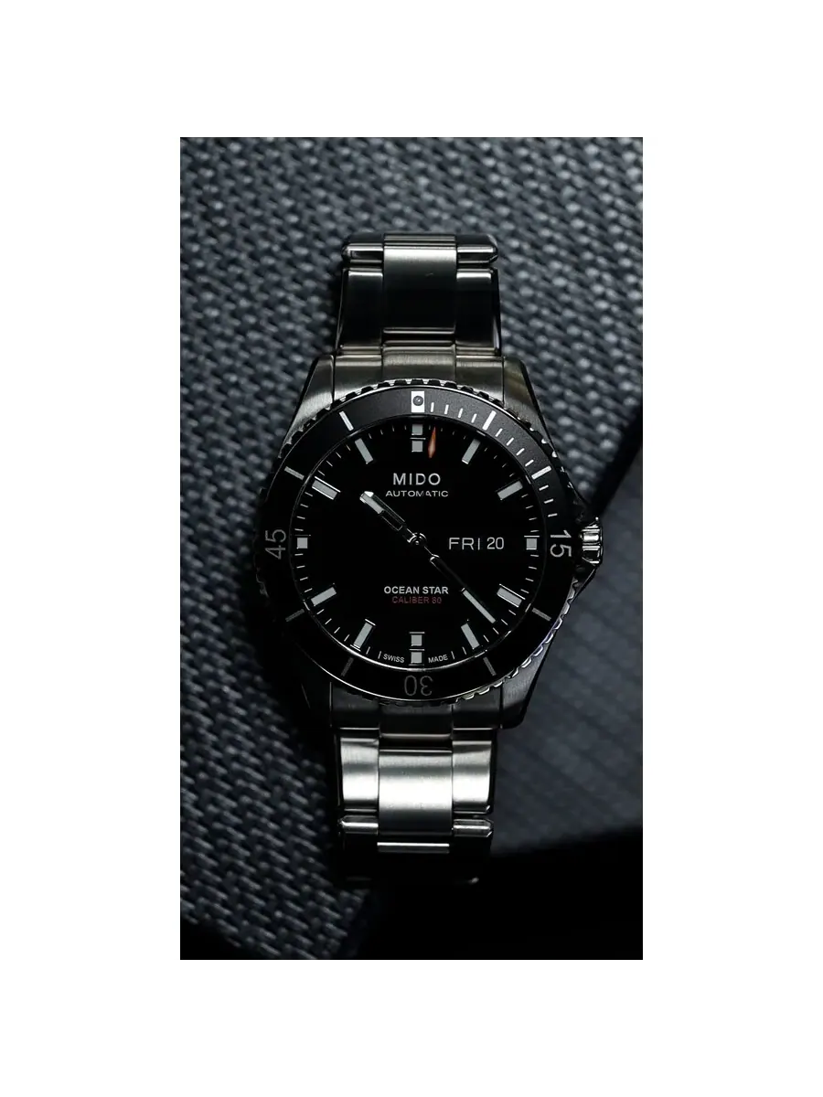 Мужские часы Mido Ocean Star Automatic с черным циферблатом M0266291105101 — изображение 4 из 4, оттенок черный