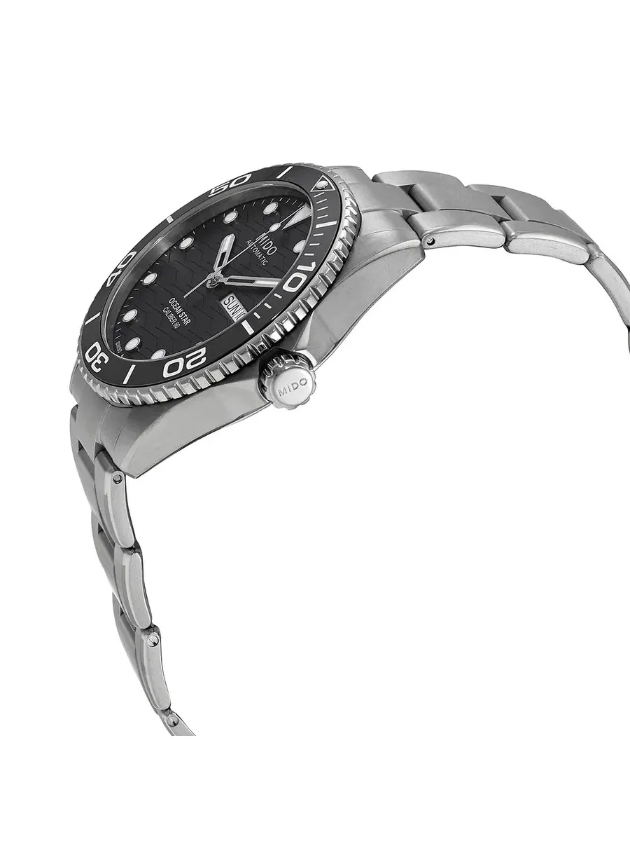 Мужские часы Mido Ocean Star Automatic с черным циферблатом M0424304405100 — изображение 2 из 3, оттенок черный