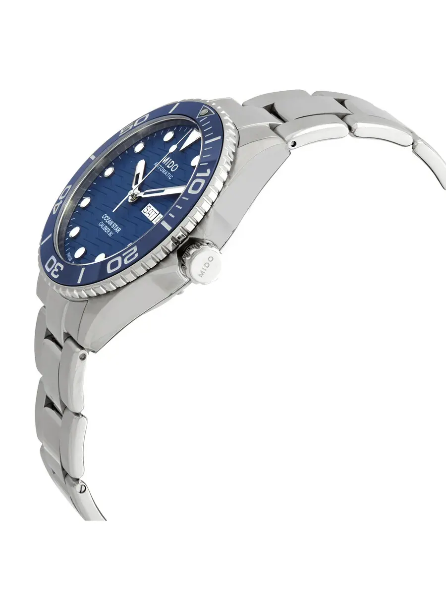 Мужские часы Mido Ocean Star Automatic с синим циферблатом M0424301104100 — изображение 2 из 3, оттенок синий