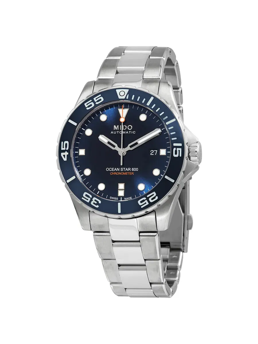 Мужские часы Mido Ocean Star Automatic Chronometer с синим циферблатом M0266081104101 — изображение 1 из 3, оттенок синий