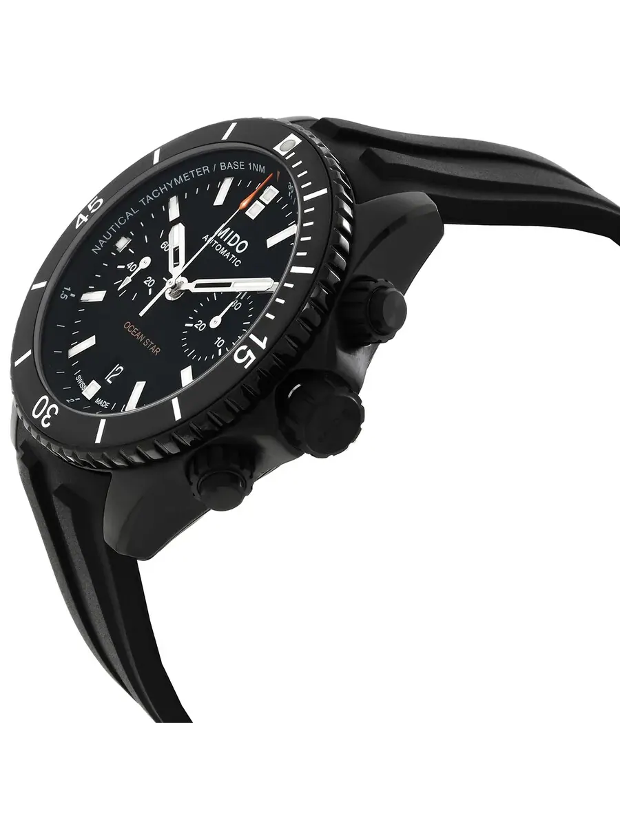 Мужские часы Mido Ocean Star Chronograph Automatic с черным циферблатом M0266273705100 — изображение 2 из 4, оттенок черный