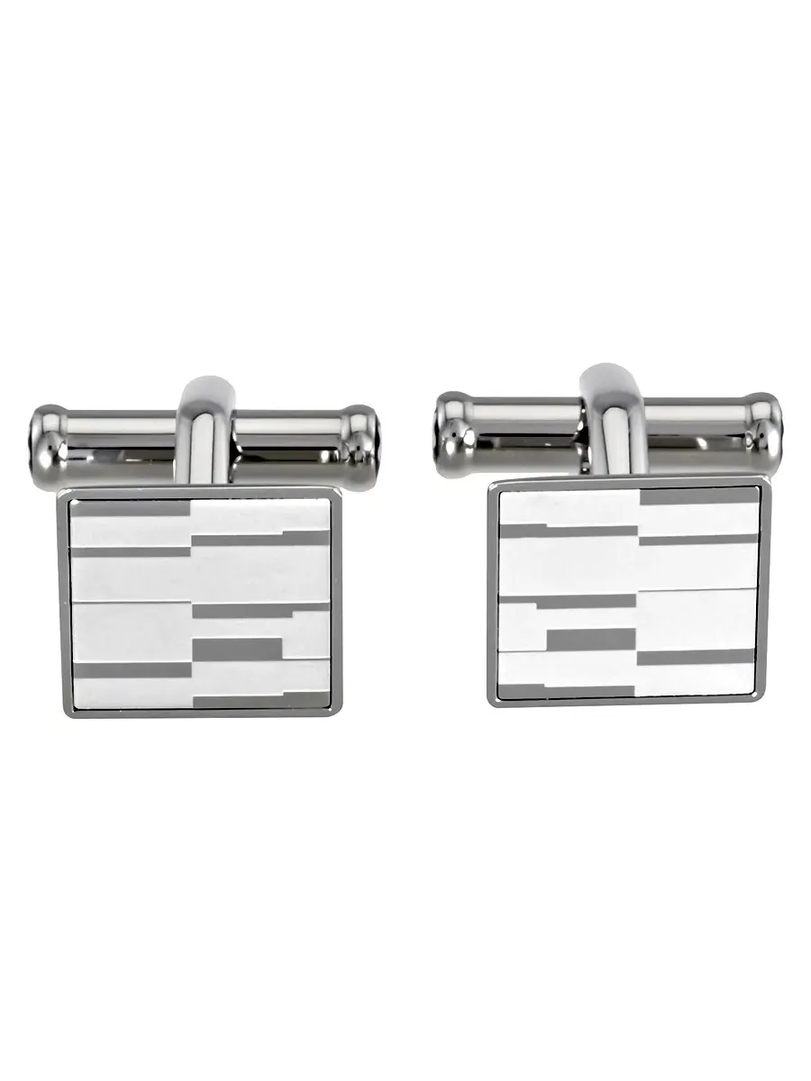 Запонки MontBlanc Heritage из нержавеющей стали — изображение 1 из 3, оттенок серебряный