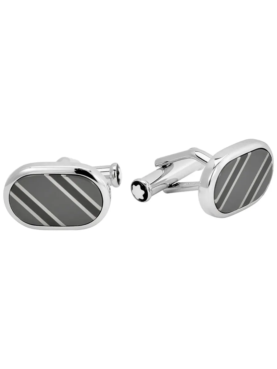 Запонки Montblanc Sartorial Steel — изображение 1 из 3, оттенок серебряный