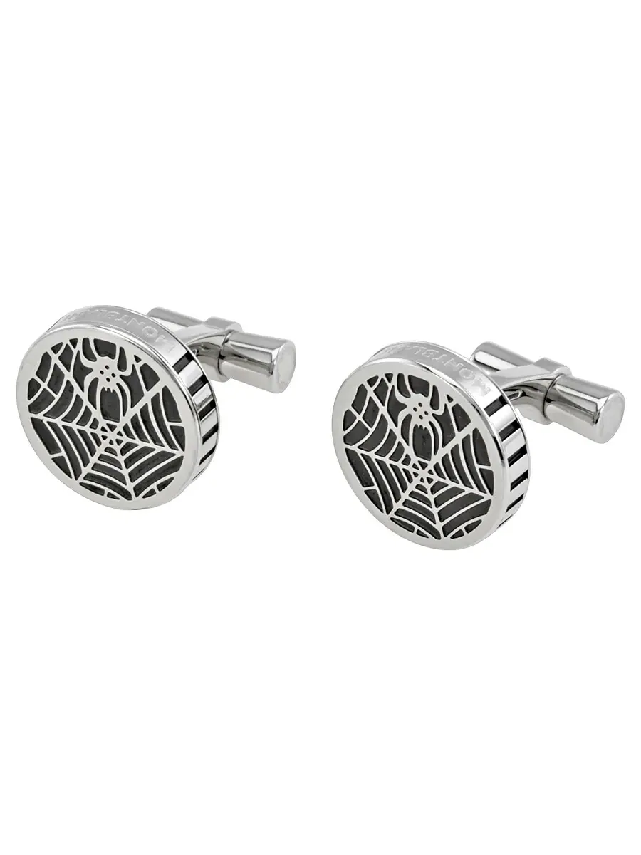 Запонки Montblanc Spider из нержавеющей стали 114708 — изображение 1 из 3, оттенок черный