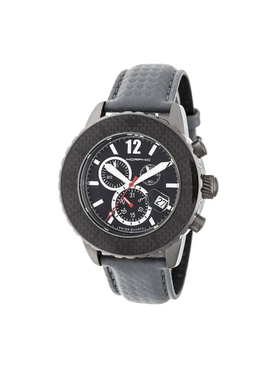 Мужские часы Morphic M51 Series Chronograph с черным циферблатом 5106 — черный