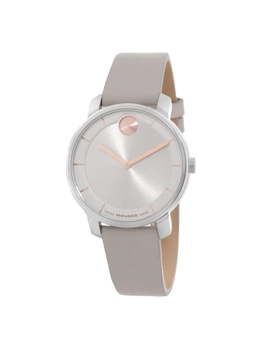 Женские часы Movado Bold Access с кварцевым механизмом и серым циферблатом 3601071 — серебристый