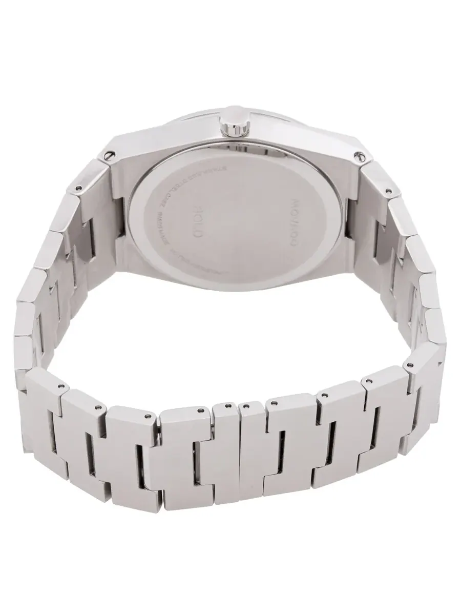 Часы Movado Bold Quest Quartz с зеленым циферблатом, модель 3601222 — изображение 3 из 3, оттенок серебряный