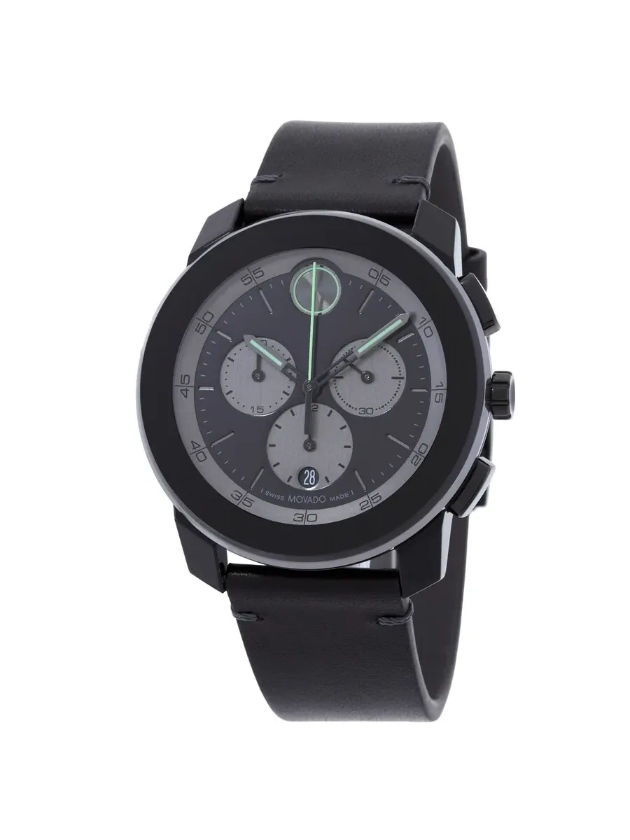 Мужские часы Movado Bold TR90 с хронографом, кварцевые, черный циферблат, модель 3601092 — изображение 1 из 3