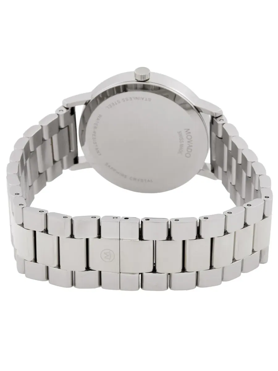 Женские часы Movado Classic Museum с кварцевым механизмом и черным циферблатом 608037 — изображение 3 из 3