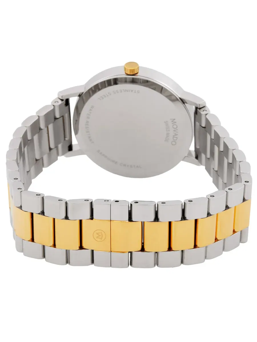 Женские часы Movado Classic Museum с кварцевым механизмом и черным циферблатом 608038 — изображение 3 из 3