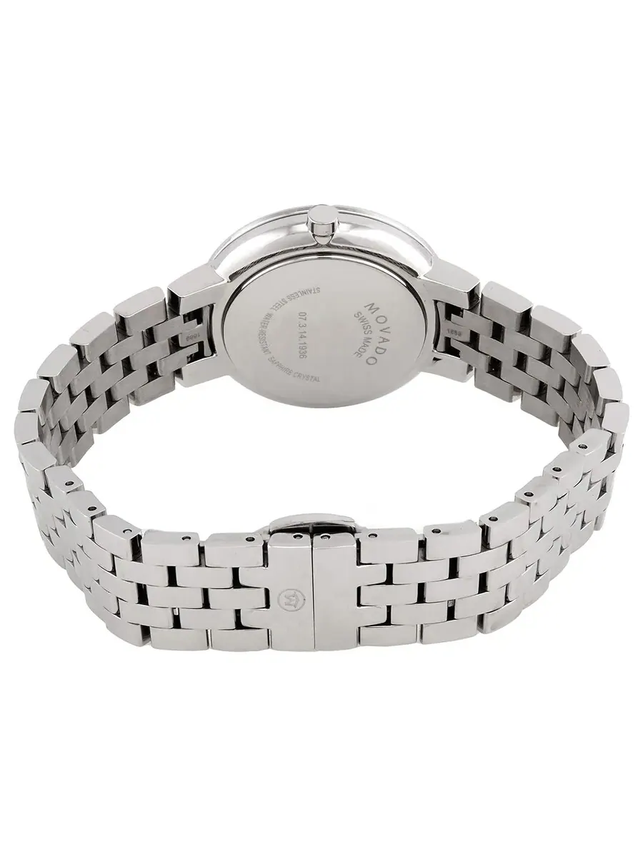 Женские часы Movado Museum Classic с кварцевым механизмом и черным циферблатом 0607813 — изображение 3 из 3