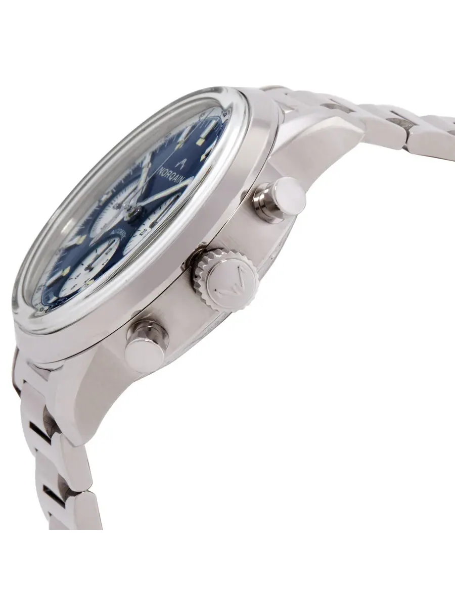 Мужские автоматические часы Norqain Freedom 60 Chronograph с синим циферблатом N2201S22C/A221/201SG — изображение 4 из 4