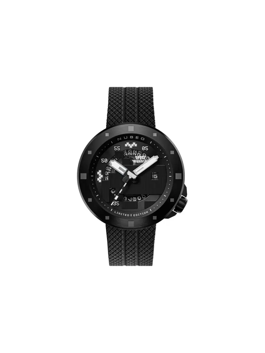 Мужские часы Nubeo Cassini с черным циферблатом NB-6103-05 — черный