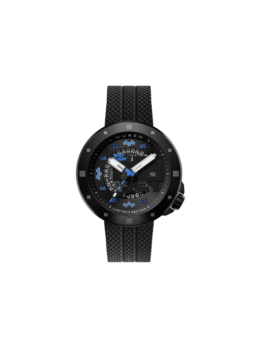Мужские часы Nubeo Cassini с черным циферблатом NB-6103-06 — черный