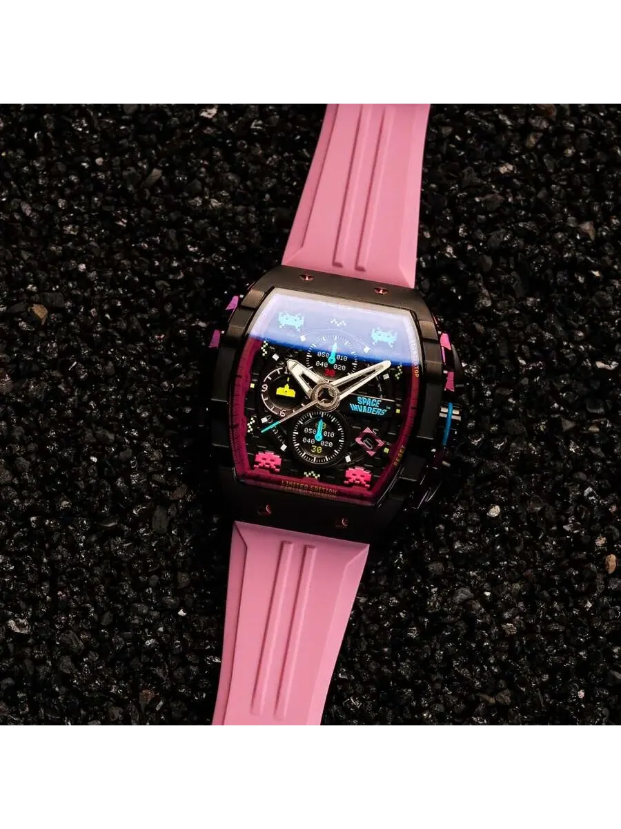Мужские часы Nubeo Magellan Chronograph с черным циферблатом NB-6024-SI-07 — изображение 2 из 4, оттенок черный