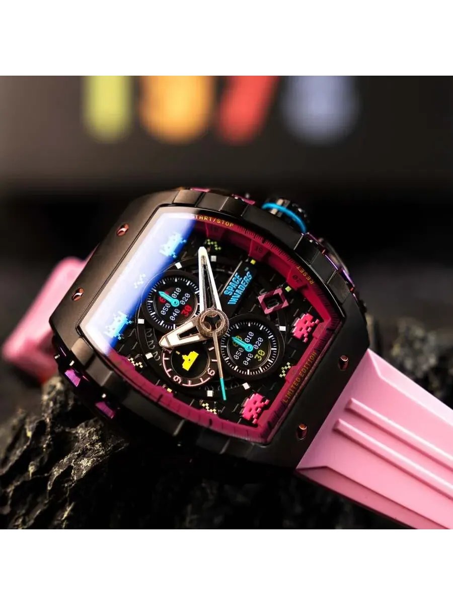 Мужские часы Nubeo Magellan Chronograph с черным циферблатом NB-6024-SI-07 — изображение 4 из 4, оттенок черный