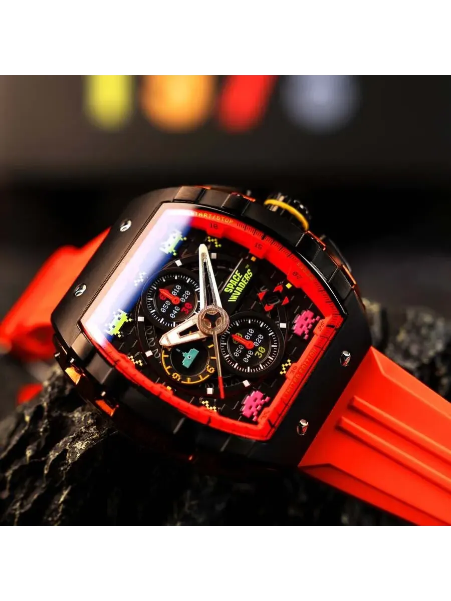 Мужские часы Nubeo Magellan Chronograph с черным циферблатом NB-6024-SI-06 — изображение 4 из 4, оттенок черный