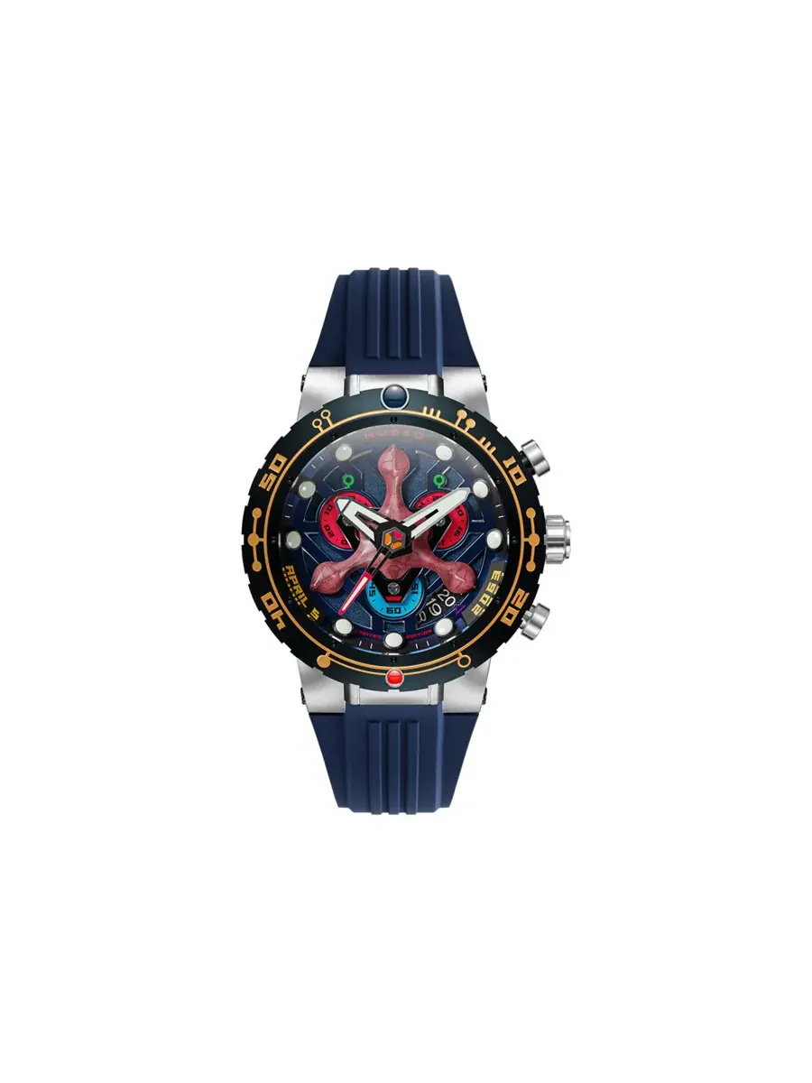 Мужские часы Nubeo Opportunity Chronograph с синим циферблатом NB-6119-02