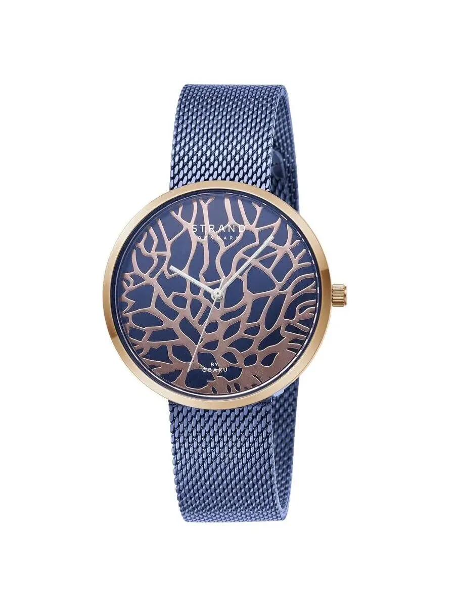 Женские часы Obaku Tangle с синим циферблатом S700LXVLML-DTG — изображение 1 из 1, оттенок синий
