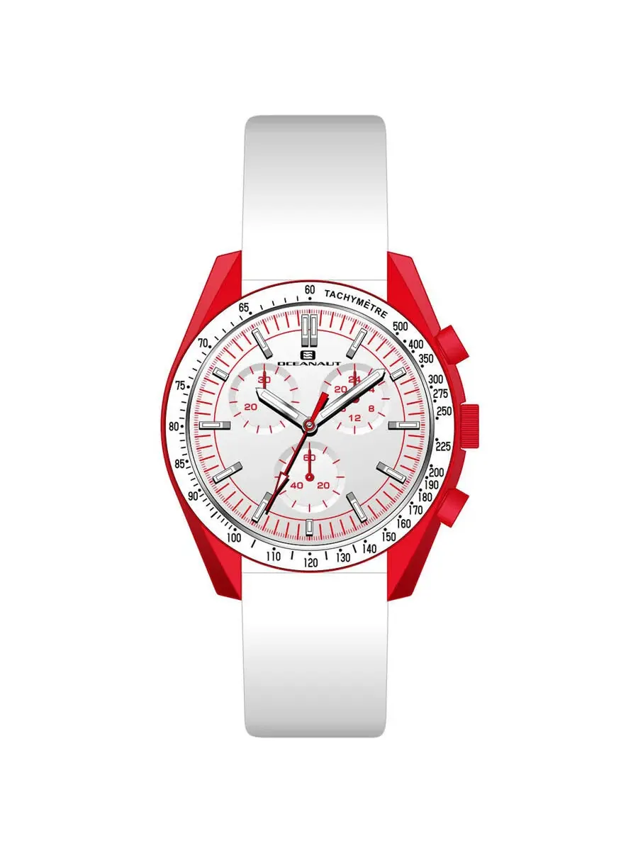 Мужские часы Oceanaut Orbit Chronograph Quartz с белым циферблатом OC7587 — белый