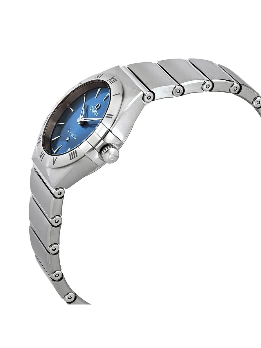 Женские часы Omega Constellation Quartz с синим циферблатом 131.10.28.60.03.001 — изображение 2 из 3, оттенок серебряный