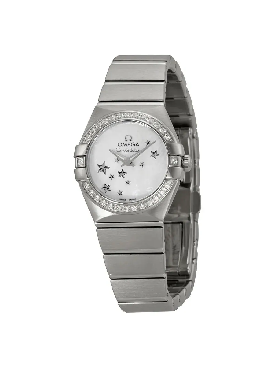Женские часы Omega Constellation с перламутровым циферблатом из нержавеющей стали 12315246005003 — изображение 1 из 3