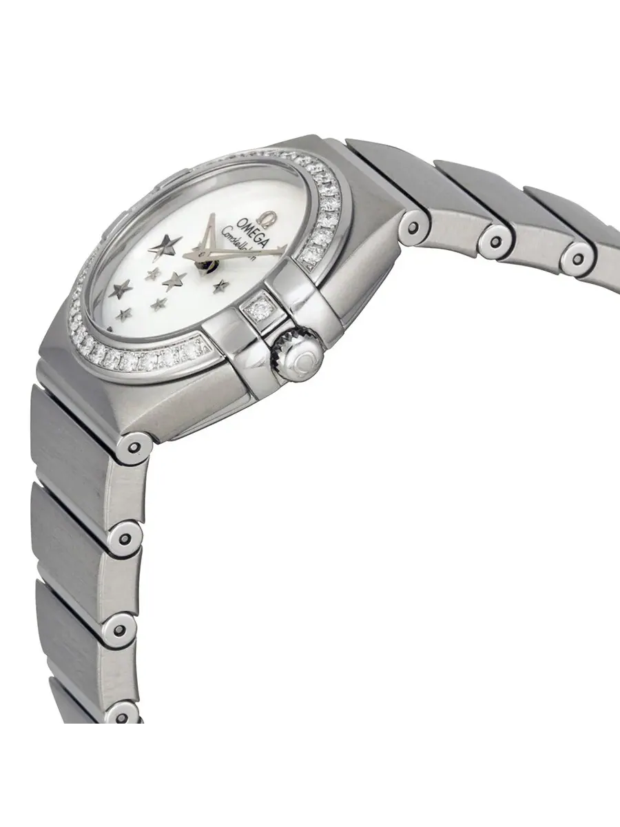Женские часы Omega Constellation с перламутровым циферблатом из нержавеющей стали 12315246005003 — изображение 2 из 3
