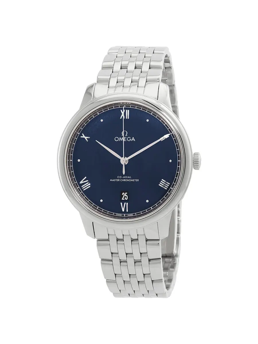 Мужские часы Omega De Ville Automatic Chronometer с синим циферблатом 434.10.40.20.03.001 — изображение 1 из 3