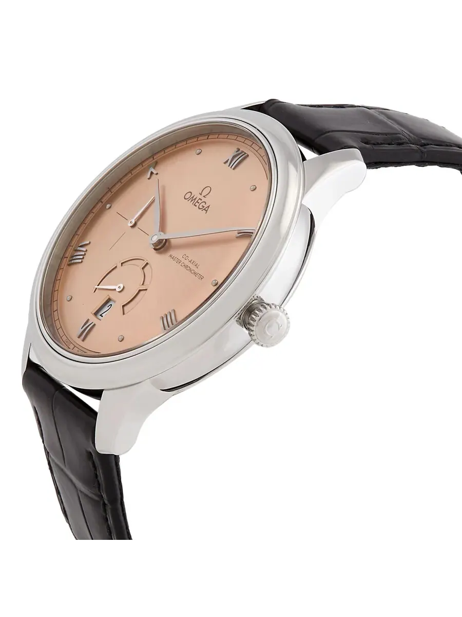 Мужские часы Omega De Ville Automatic с розовым циферблатом 434.13.41.21.10.001 — изображение 2 из 3, оттенок серебряный