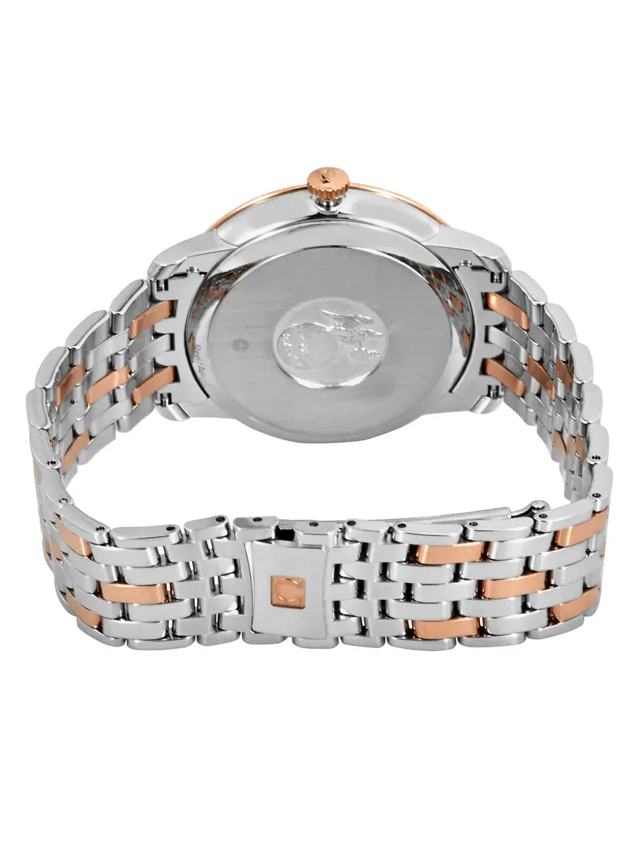 Мужские автоматические часы Omega De Ville Prestige Chronometer с белым циферблатом, артикул 42420402009001, оттенок белый