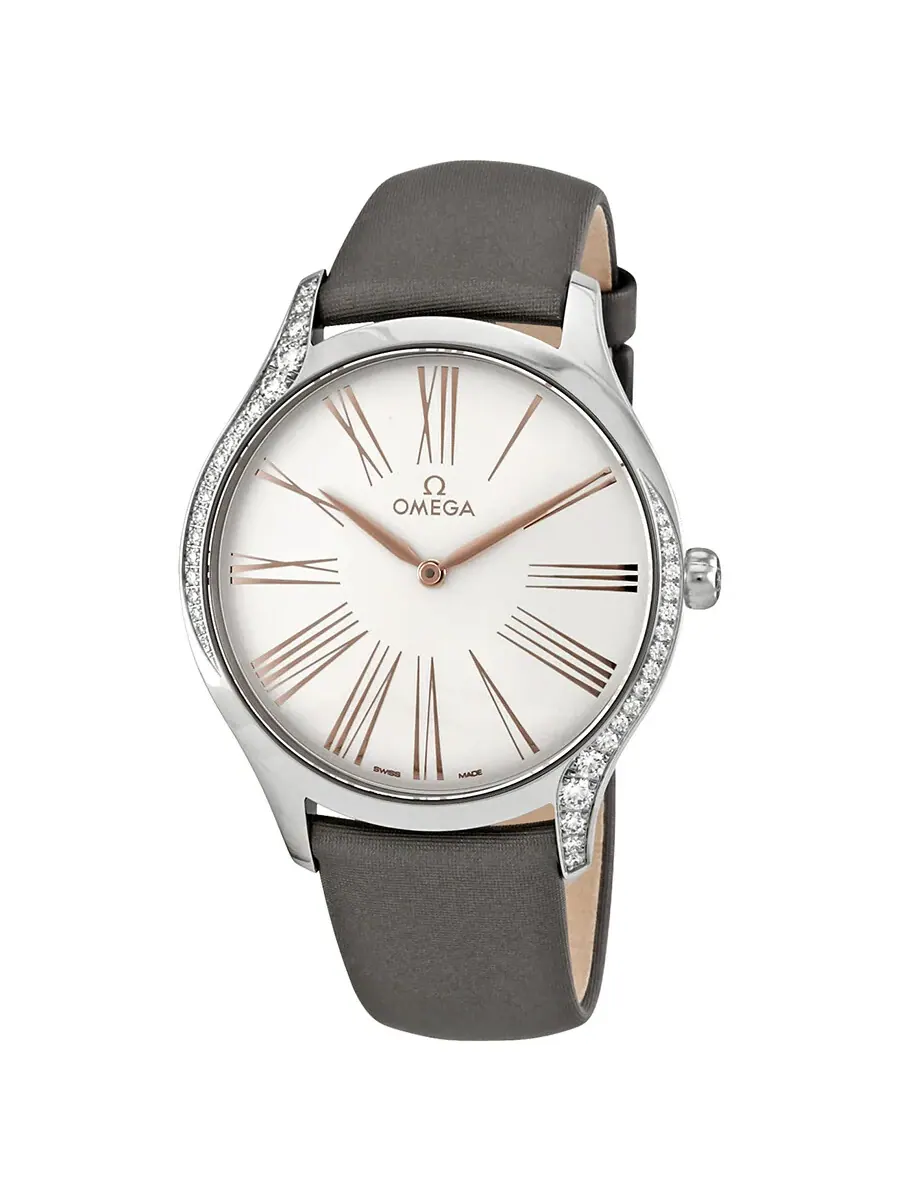 Женские и мужские часы Omega De Ville Tresor с серебристым циферблатом 428.17.39.60.02.001 — изображение 1 из 3