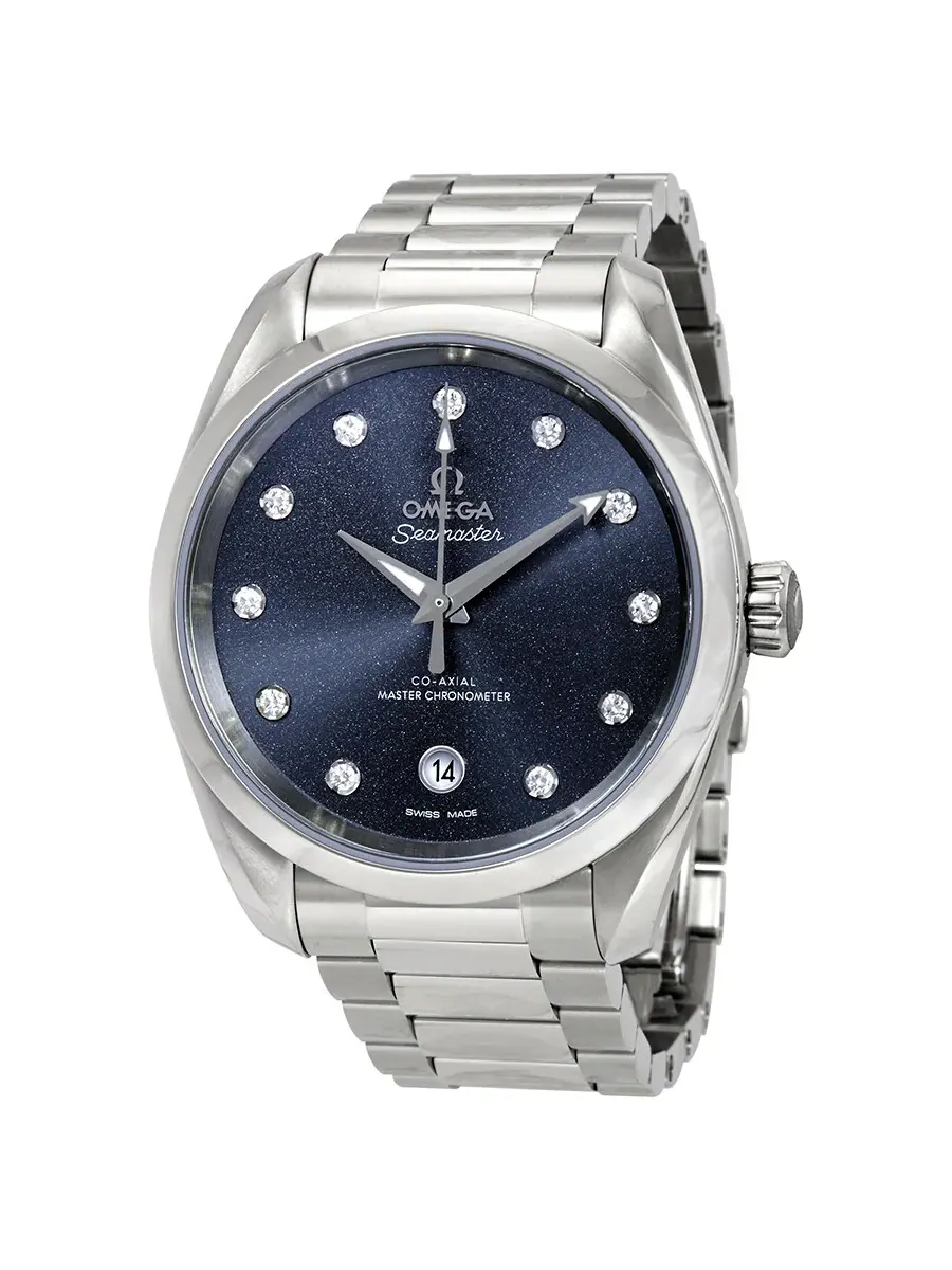 Часы Omega Seamaster Aqua Terra Automatic с бриллиантами 220.10.38.20.53.001 — изображение 1 из 3, оттенок серебряный