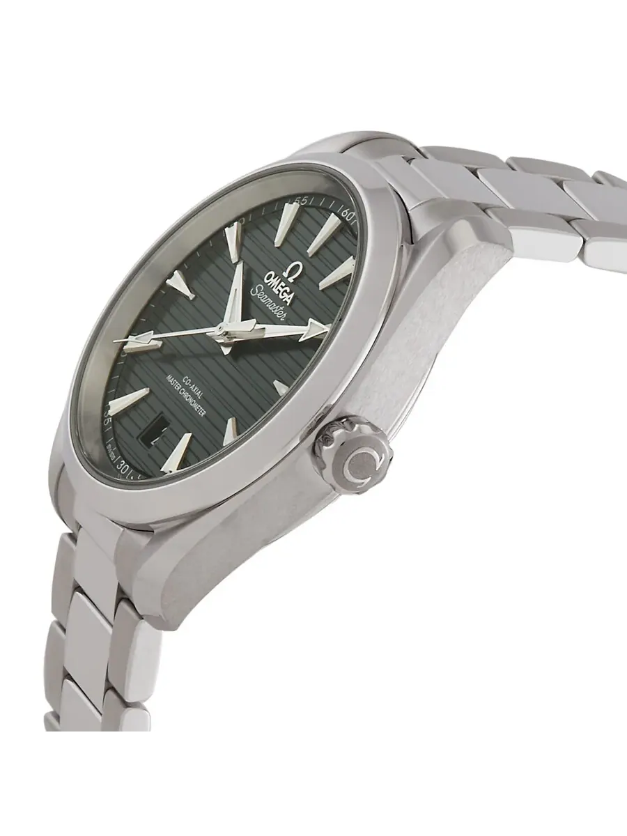 Мужские часы Omega Seamaster Aqua Terra с автоматическим механизмом и зеленым циферблатом 22010382010003 — изображение 2 из 3
