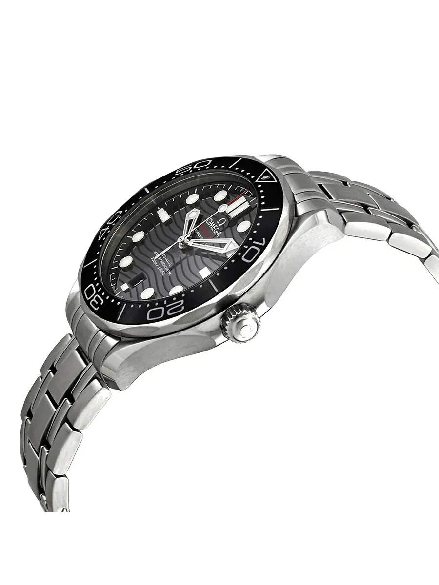 Мужские часы Omega Seamaster Automatic Chronometer с черным циферблатом 210.30.42.20.01.001 — изображение 2 из 3