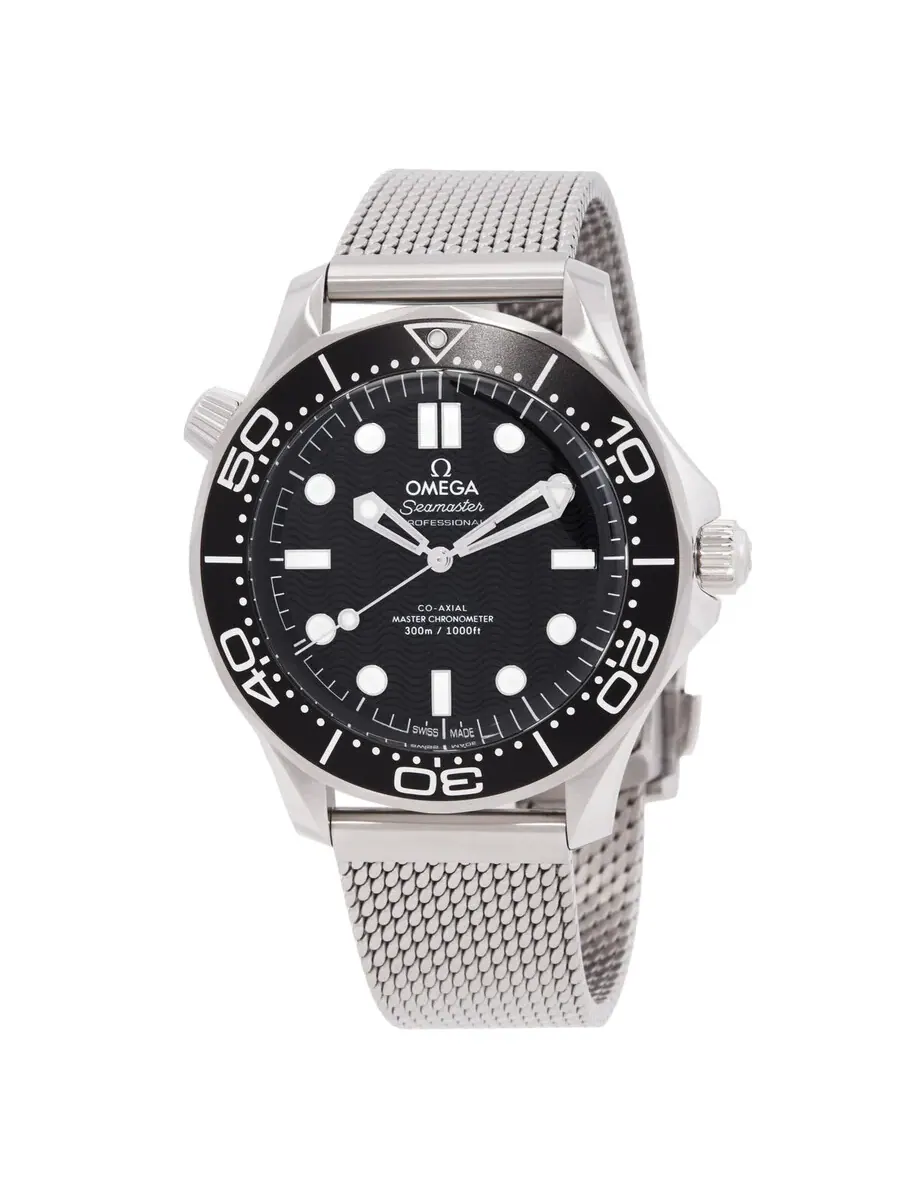 Мужские часы Omega Seamaster Automatic Chronometer с черным циферблатом 210.30.42.20.01.010 — изображение 1 из 3