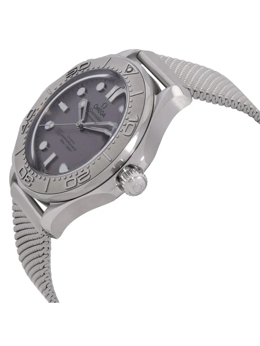 Мужские автоматические часы Omega Seamaster Chronometer с серым циферблатом, модель 210.30.42.20.06.002 — изображение 2 из 3
