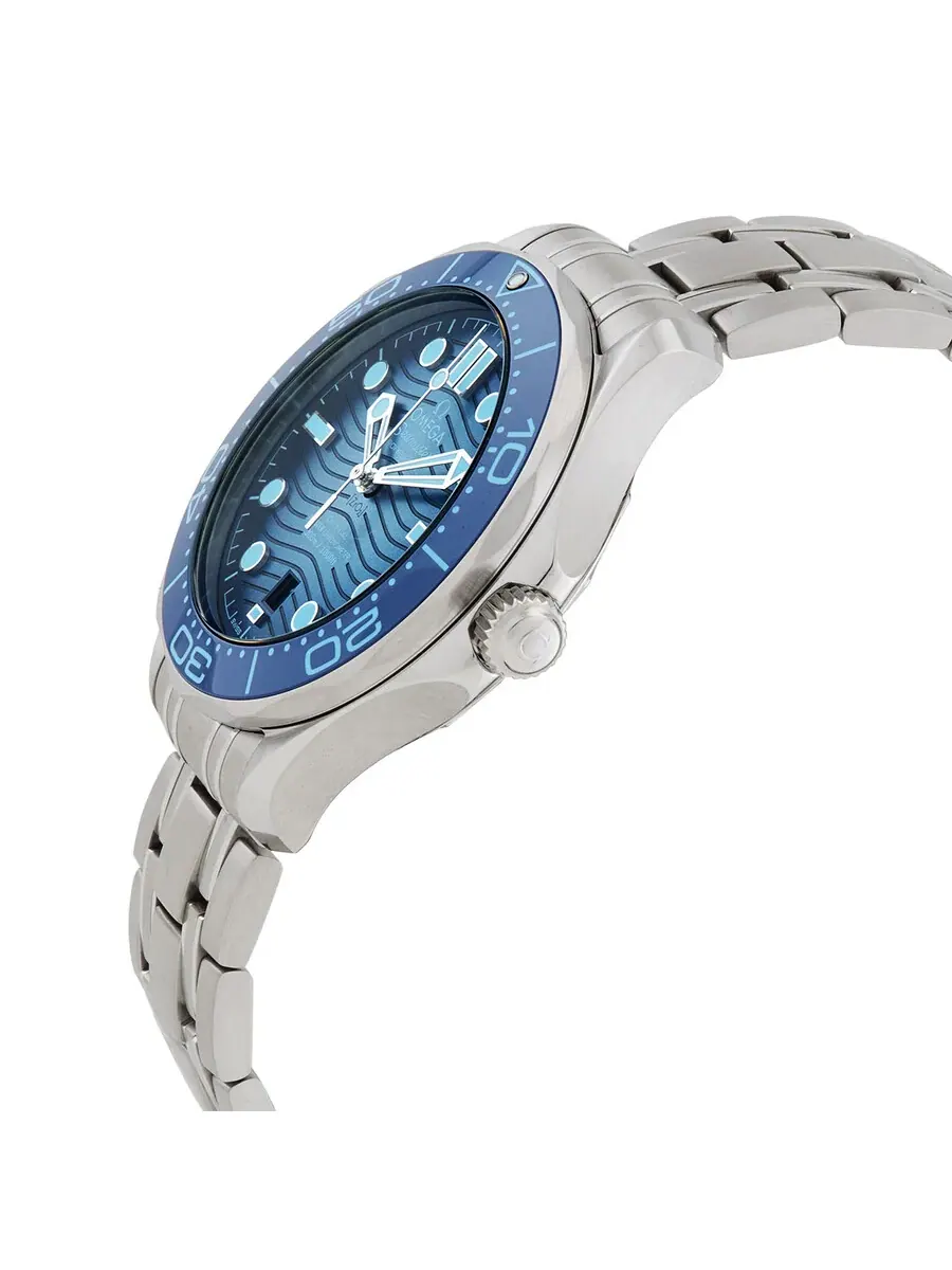Мужские часы Omega Seamaster Automatic Chronometer с синим летним циферблатом 210.30.42.20.03.003 — изображение 2 из 3