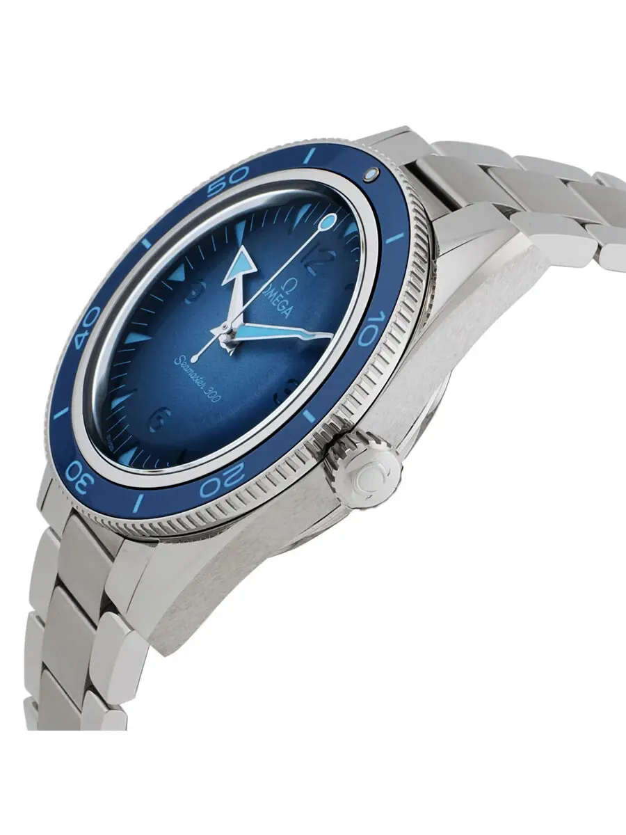 Мужские часы Omega Seamaster Automatic Chronometer Summer Blue Dial 234.30.41.21.03.002 — изображение 2 из 3, оттенок синий