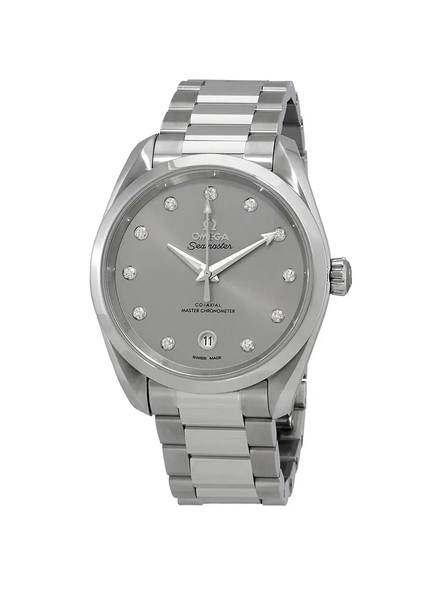 Часы Omega Seamaster Automatic Chronometer Diamond 38 mm 220.10.38.20.56.001 — изображение 1 из 3, оттенок серебряный