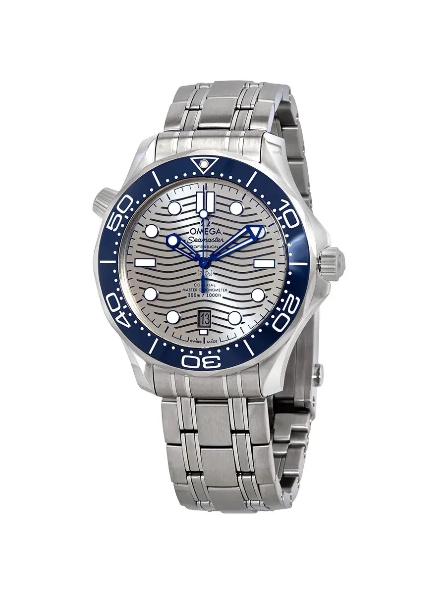 Мужские часы Omega Seamaster Automatic с серым циферблатом 210.30.42.20.06.001 — изображение 1 из 4, оттенок серебряный