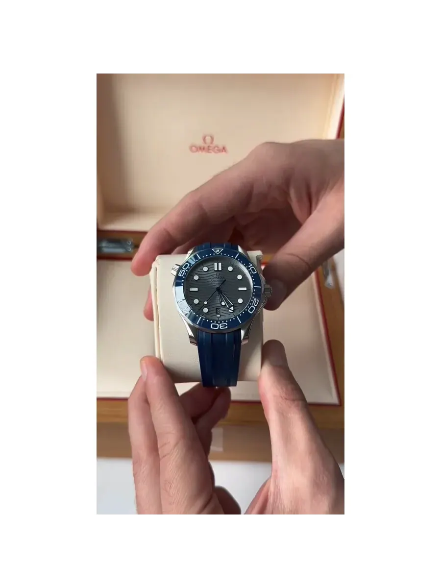 Мужские часы Omega Seamaster Automatic с серым циферблатом 210.32.42.20.06.001 — изображение 5 из 5, оттенок серебряный