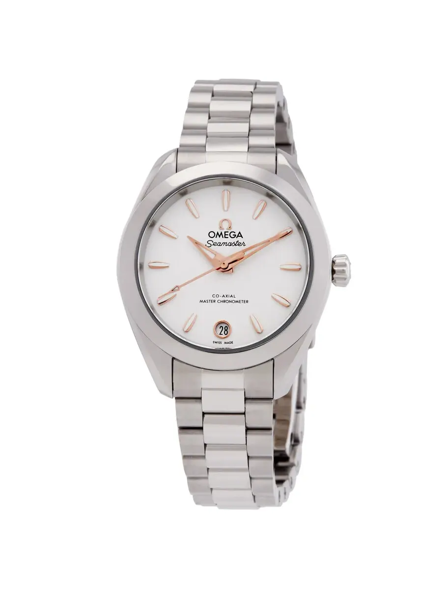 Женские часы Omega Seamaster с автоматическим механизмом и серебристым циферблатом 22010302002001 — изображение 1 из 3