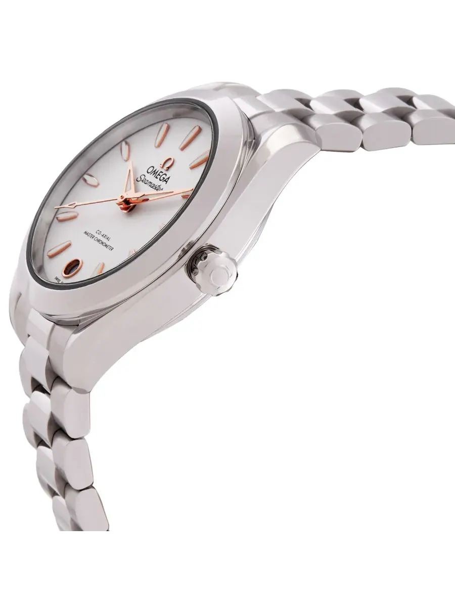 Женские часы Omega Seamaster с автоматическим механизмом и серебристым циферблатом 22010302002001 — изображение 2 из 3