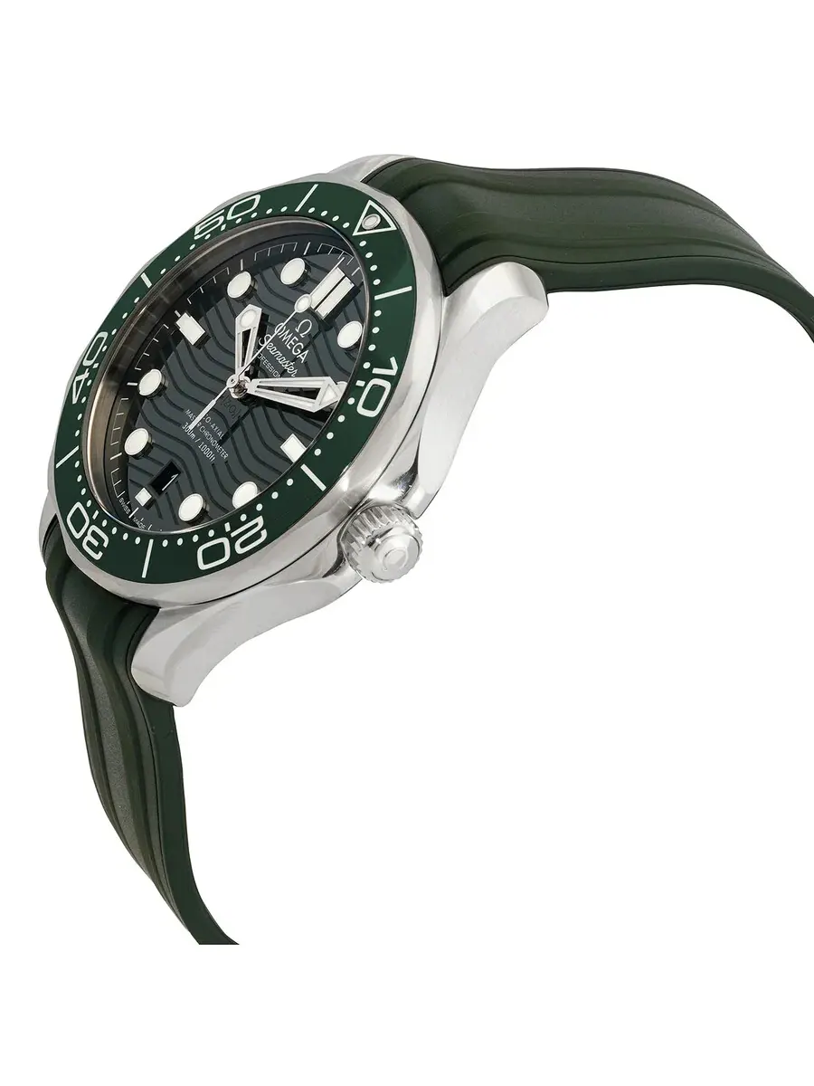 Мужские часы Omega Seamaster Diver Automatic Chronometer с зеленым циферблатом 210.32.42.20.10.001 — изображение 2 из 3