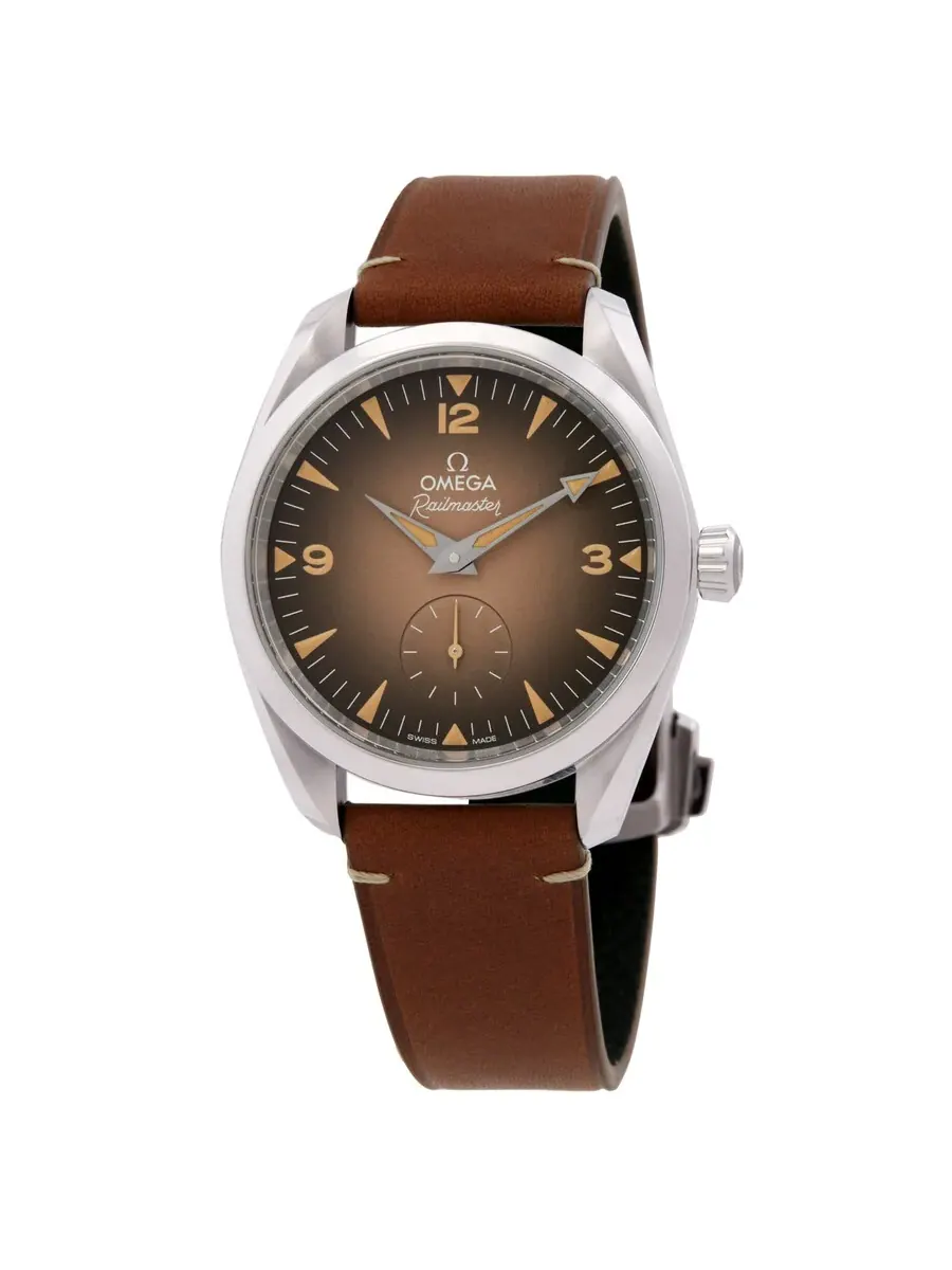 Часы Omega Seamaster Railmaster Chronograph Automatic с коричневым циферблатом 235.12.38.20.13.001 — изображение 1 из 3