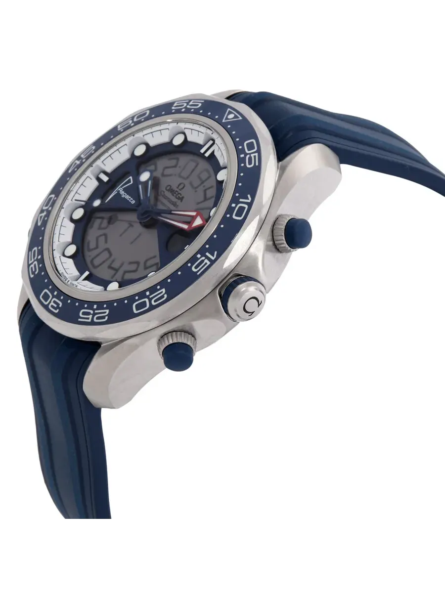 Мужские часы Omega Seamaster Regatta Chronograph Quartz с аналогово-цифровым дисплеем 21692467910001 — изображение 2 из 3
